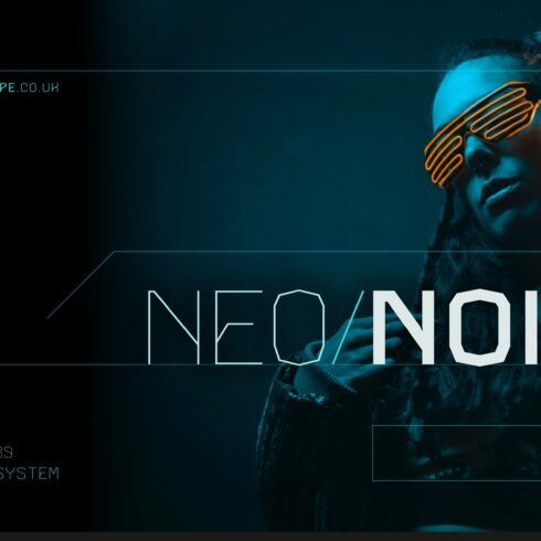 Neo Noir - Futuristic font cover image.