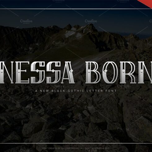 Nessa Born - Black Label Font cover image.