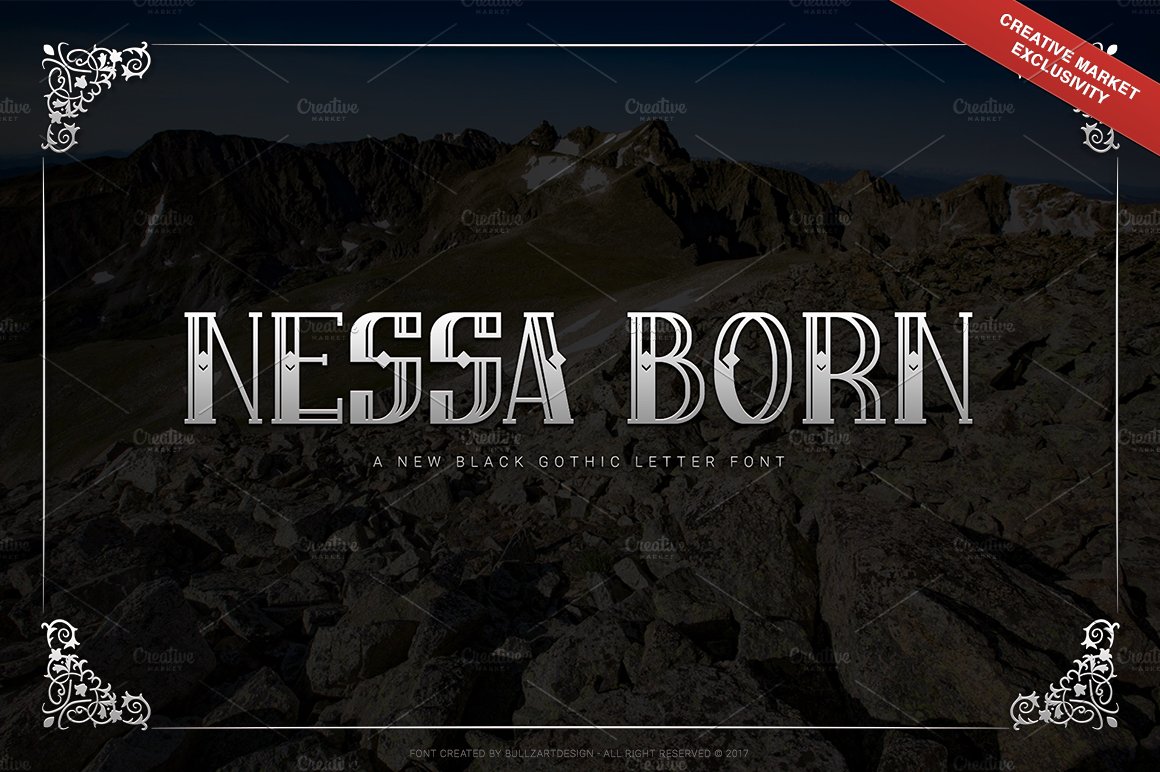 Nessa Born - Black Label Font cover image.
