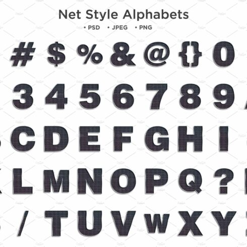 Net Style Alphabet, Abc Typographycover image.