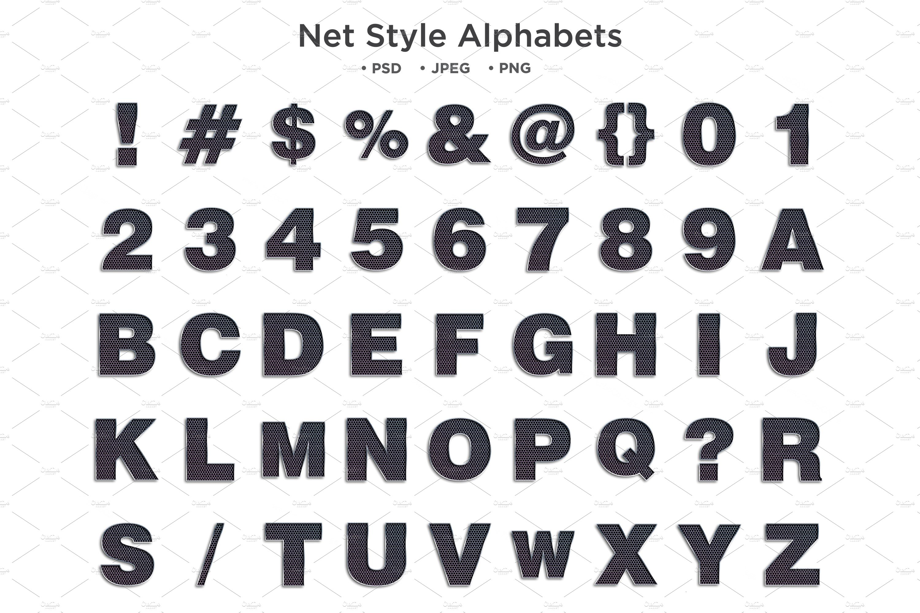 Net Style Alphabet, Abc Typographycover image.