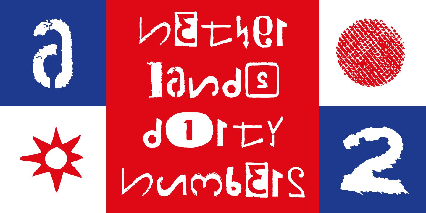 FONT | Netherlands Dirty Numbers preview image.