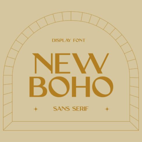 New Boho - Unique Sans Serif Display cover image.