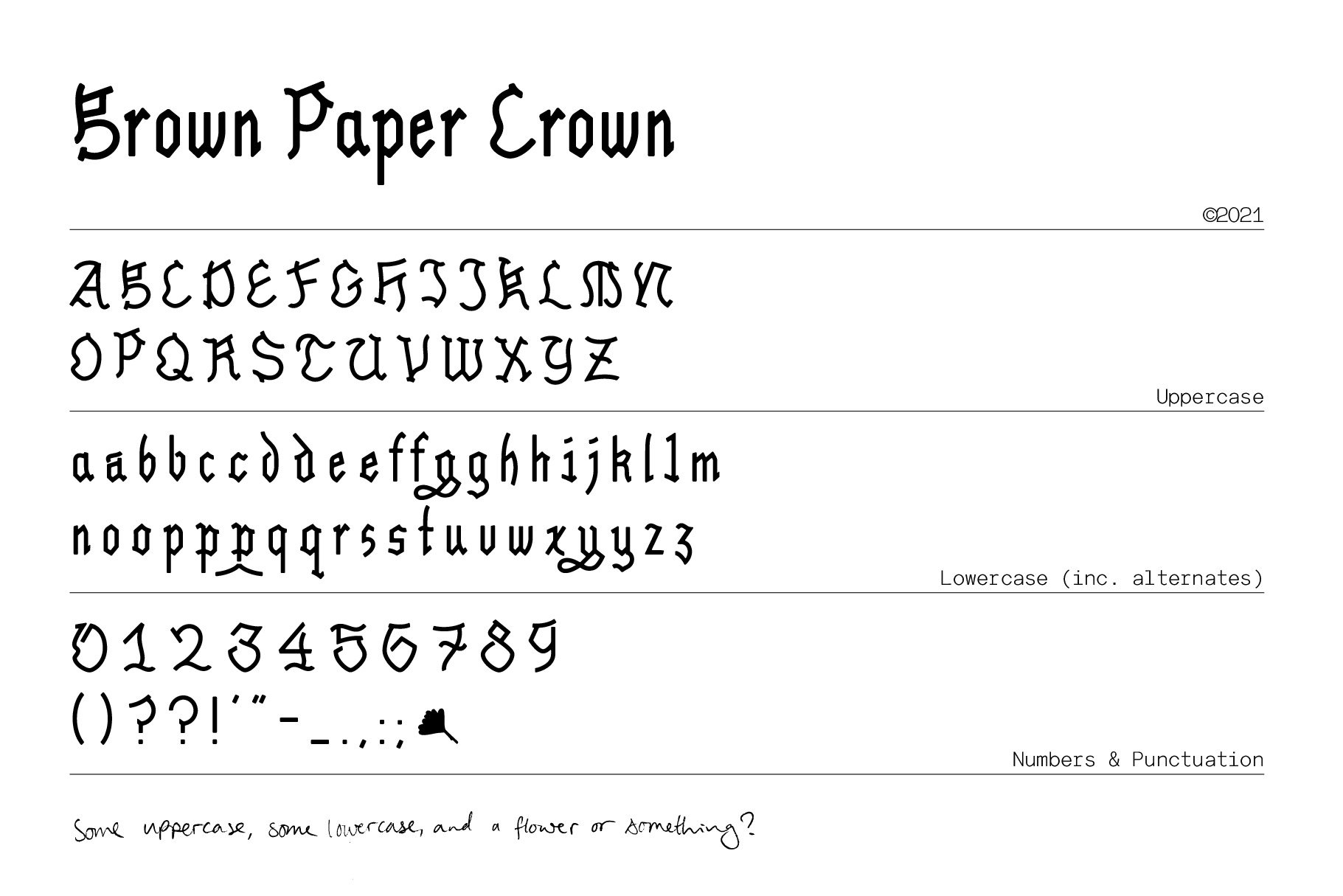 Brown Paper Crown - Display Font preview image.
