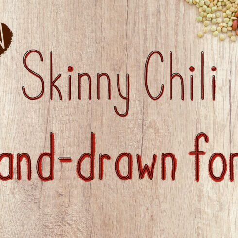 Skinny Chili font cover image.