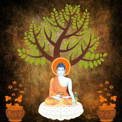 Wallart Buddha - canvas Design cover image.
