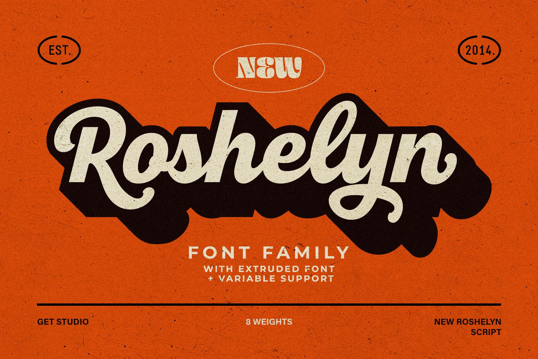 New Roshelyn Script - Font Familycover image.