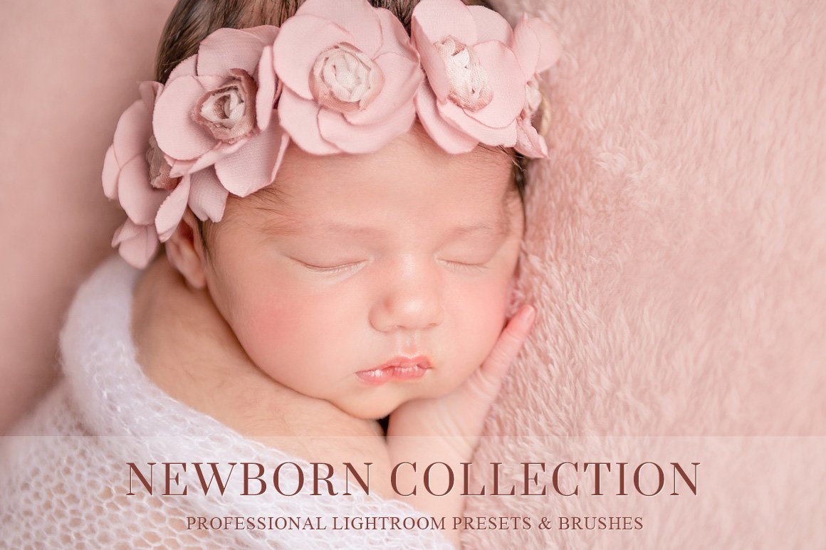 Newborn Lightroom Preset and Brushescover image.