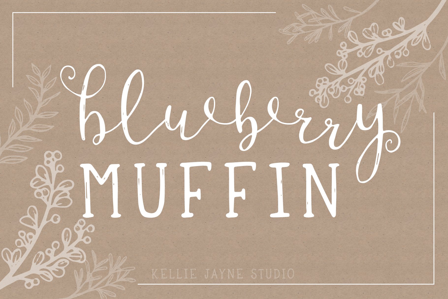 Blueberry Muffin Handwritten Font cover image.