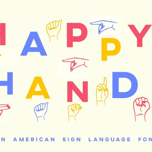 ASL Font American Sign Language Type cover image.