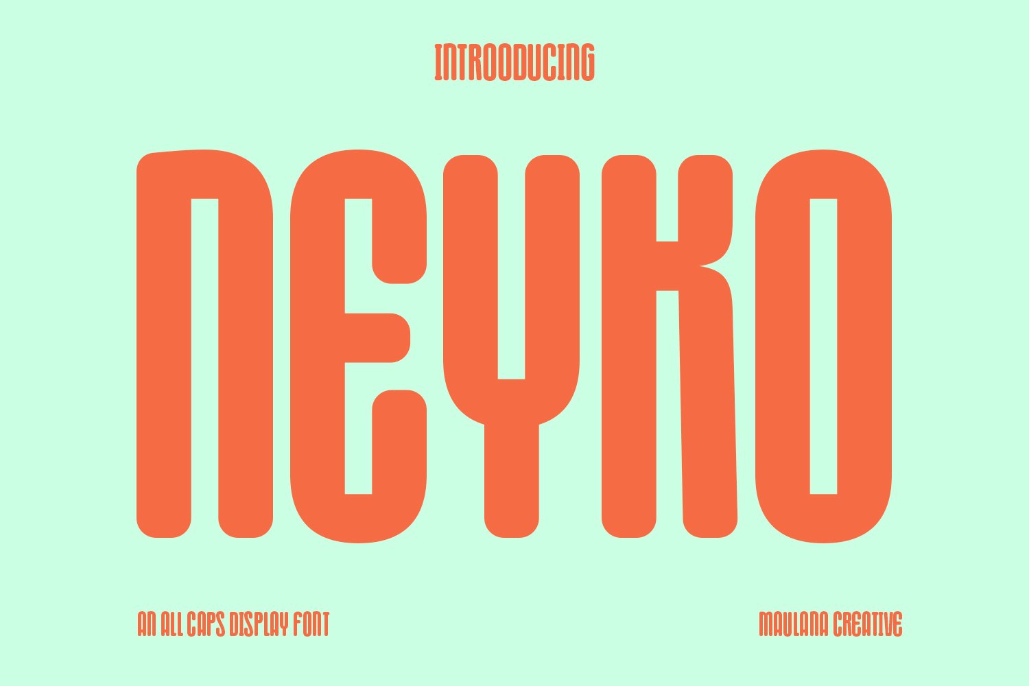 Neyko Sans Serif Display Font cover image.