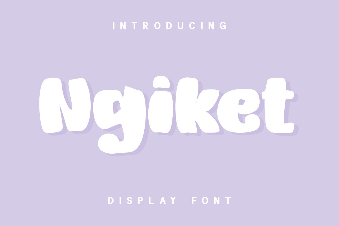 Ngiket - Display Font cover image.