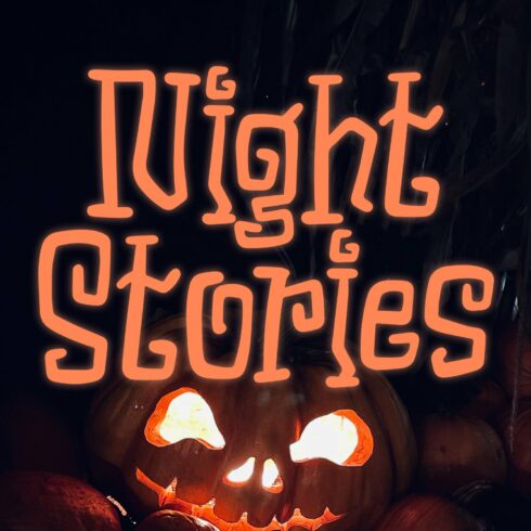 Night Stories - Halloween Font cover image.