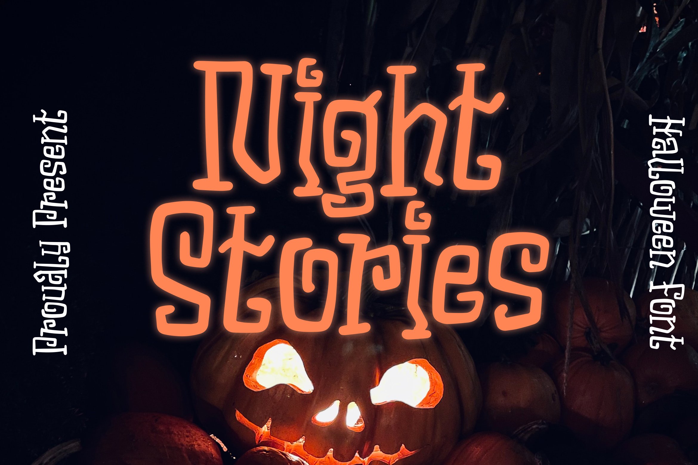 Night Stories - Halloween Font cover image.