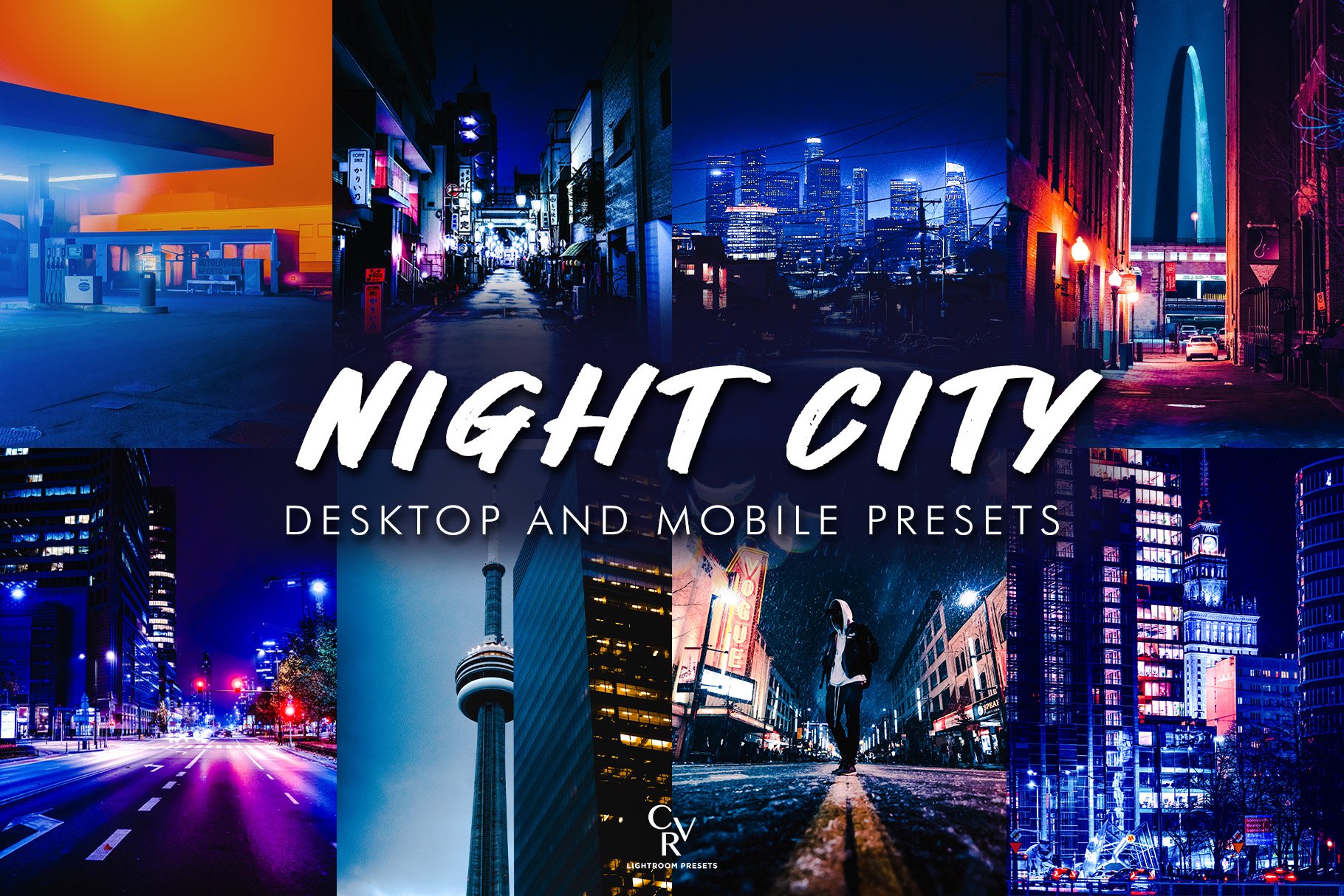 10 Night City Lightroom Presetscover image.