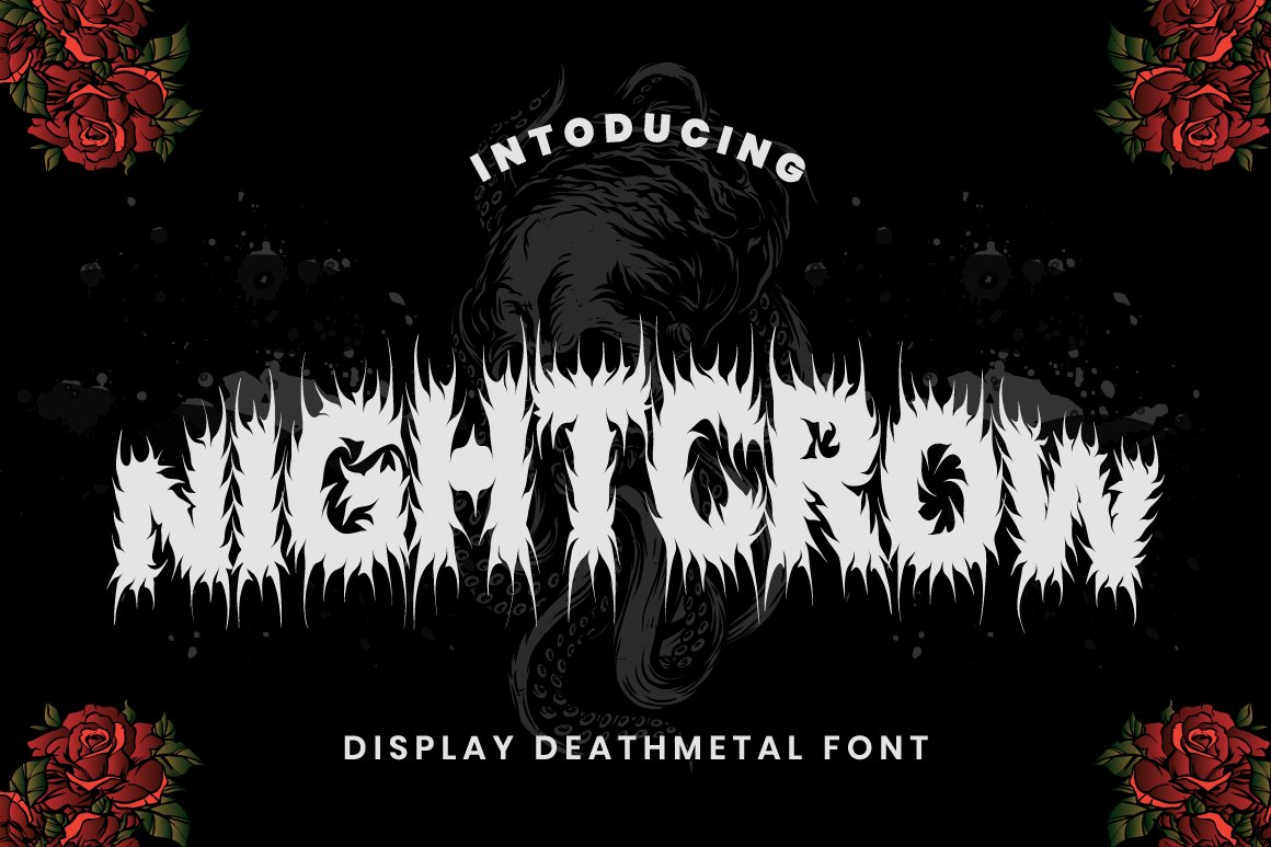 NIGHTCROW - Deathmetal Font cover image.