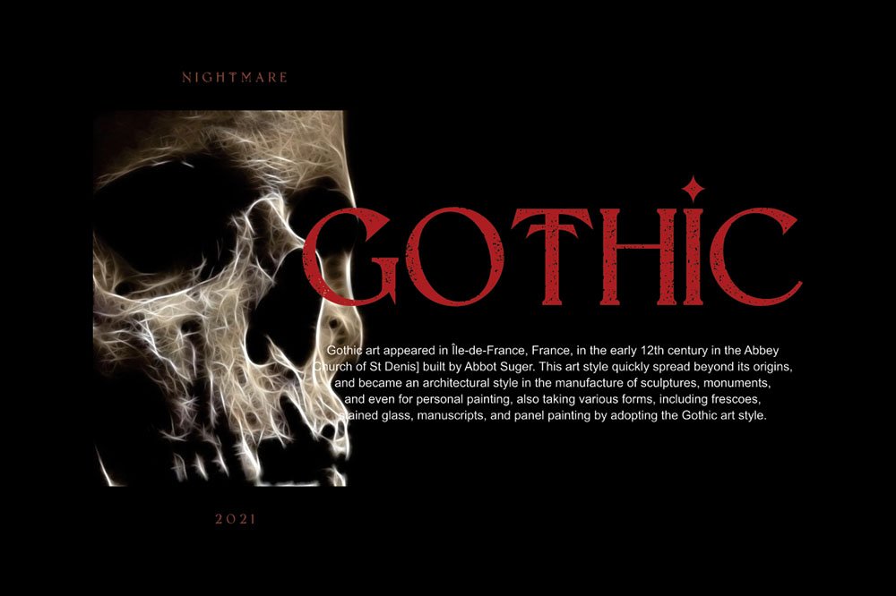Nightmare Gothic preview image.