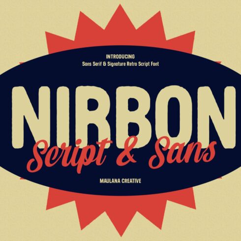 Nirbon Display Font cover image.