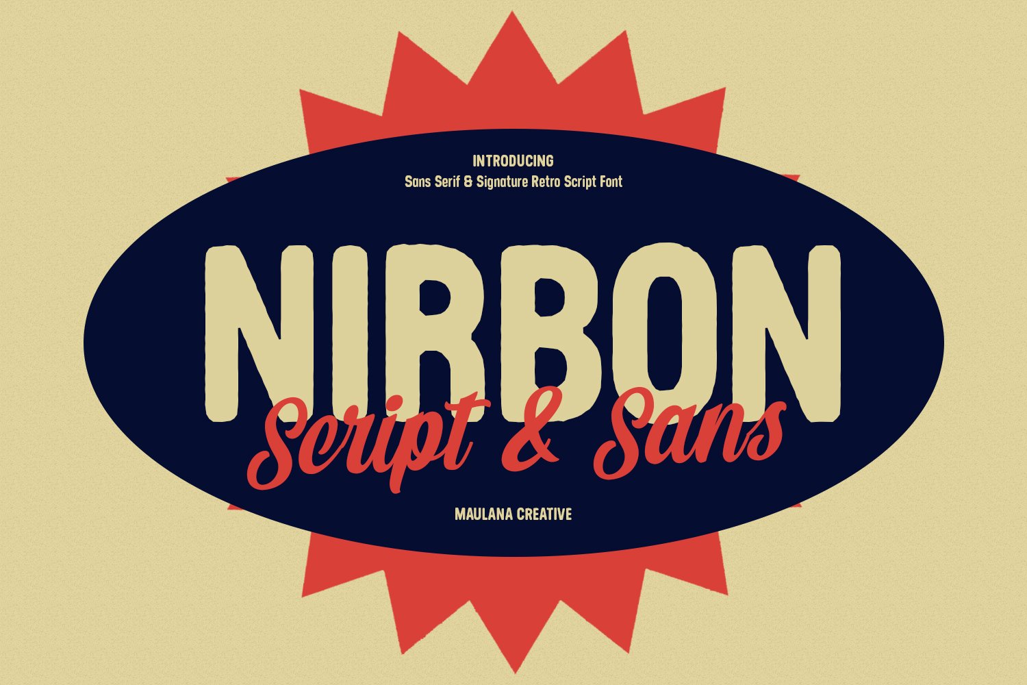 Nirbon Display Font cover image.