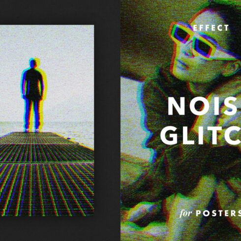 Noise Glitch Effect for Posterscover image.