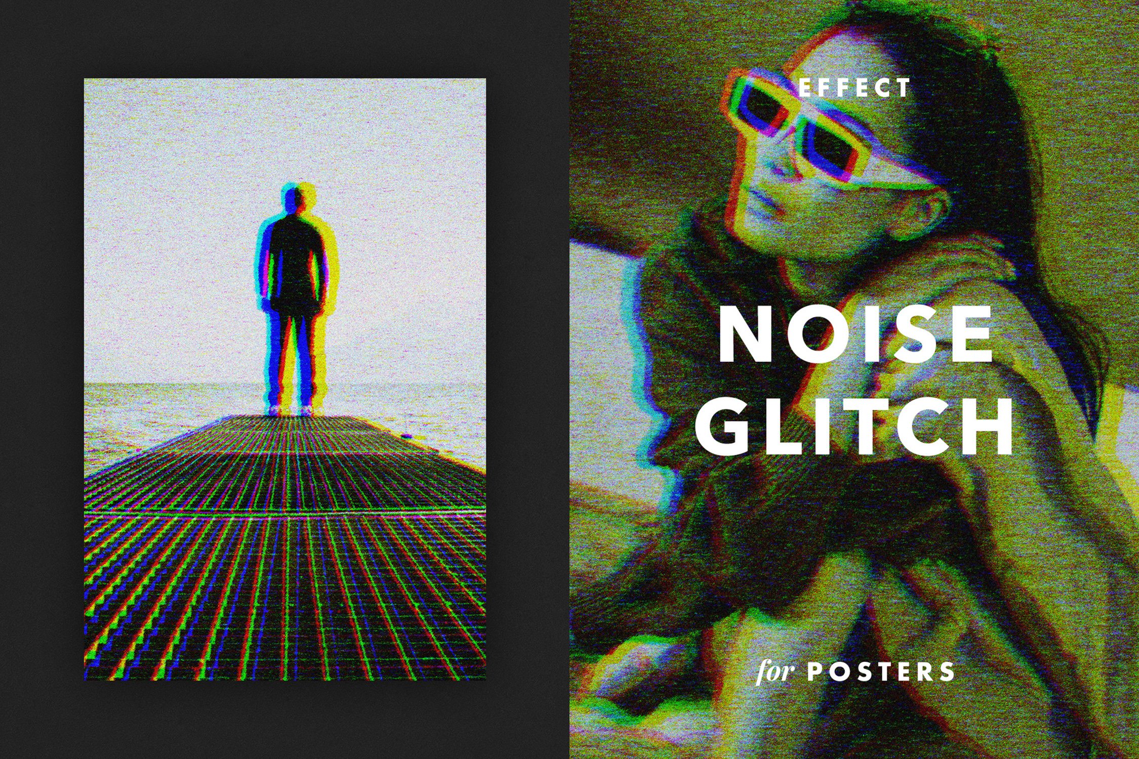 Noise Glitch Effect for Posterscover image.