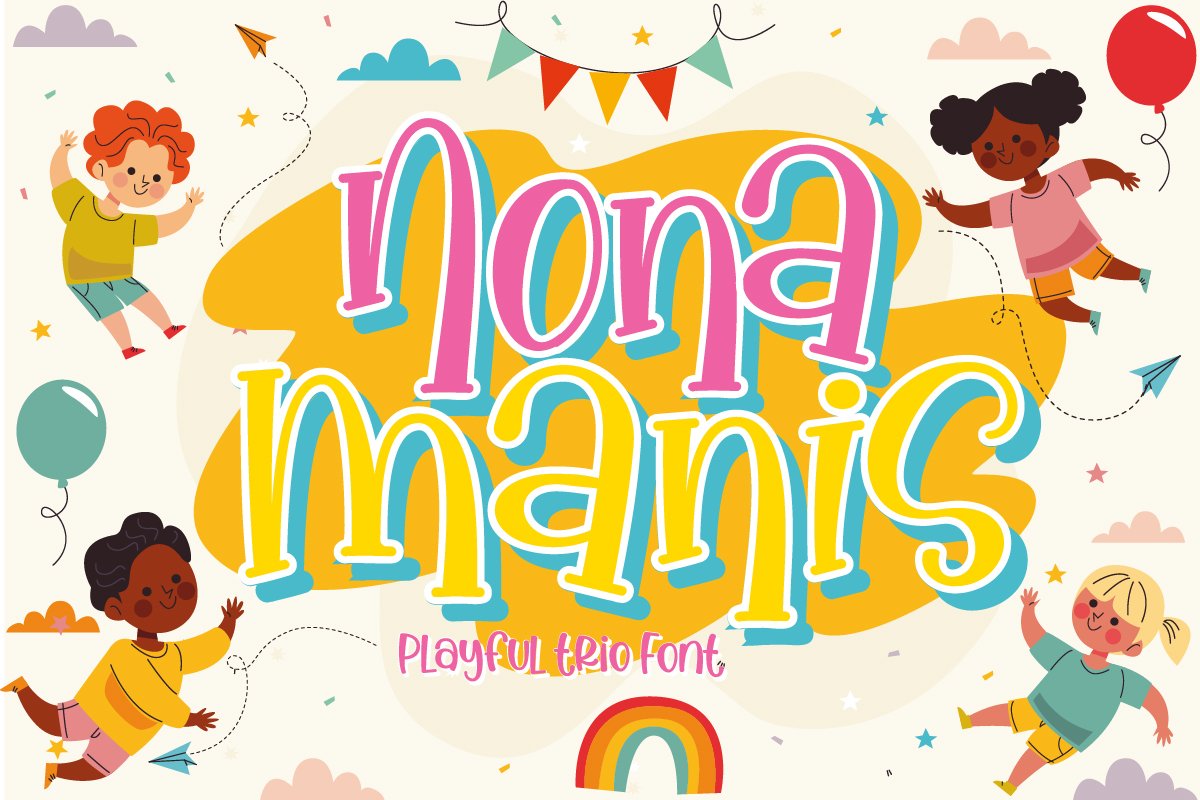 Nona Manis - Handwritten Trio Fonts cover image.