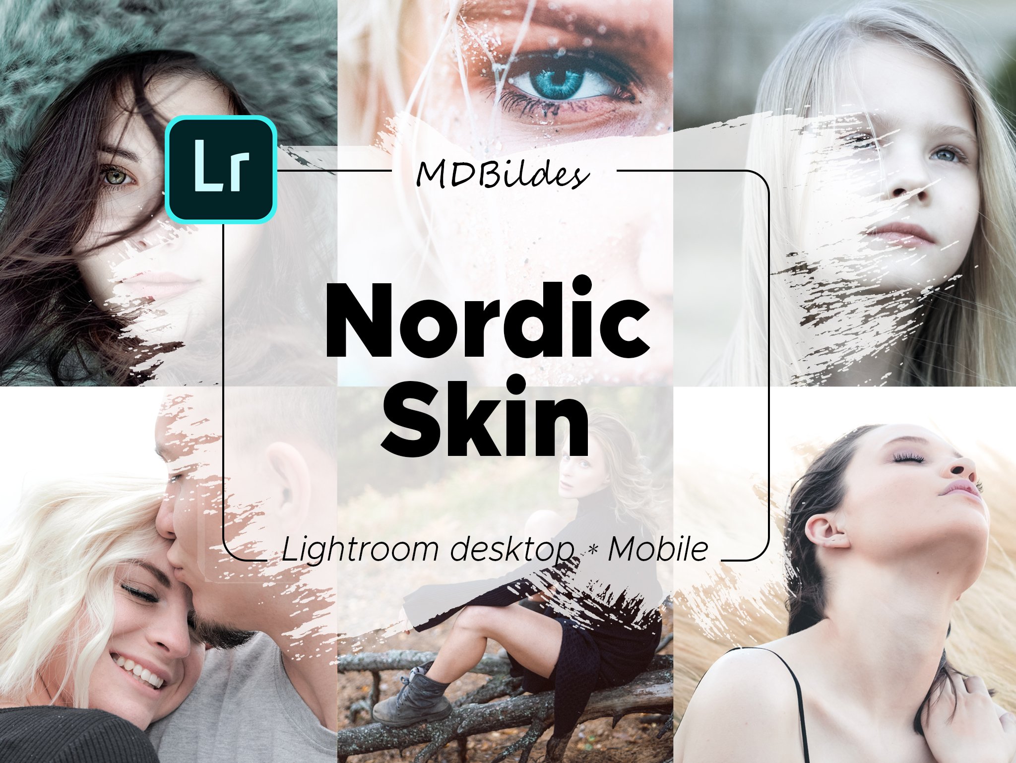 Lightroom Preset, Nordic Skin, Mobilcover image.