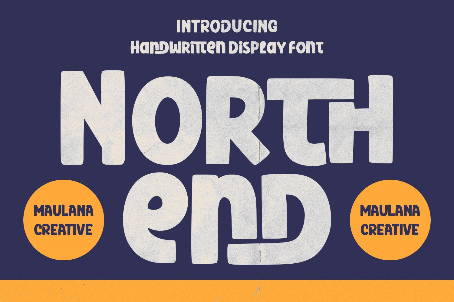 Northend Handwritten Display Font cover image.