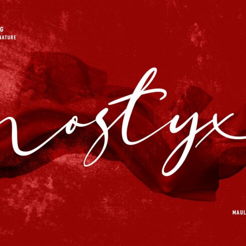 Nostyx Unique Signature Script Font cover image.