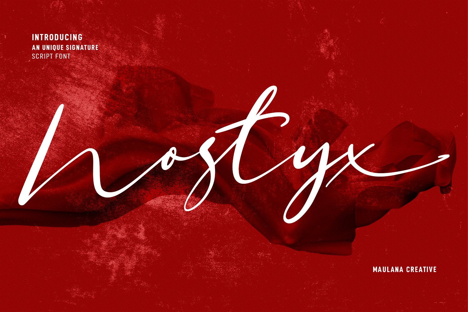 Nostyx Unique Signature Script Font cover image.