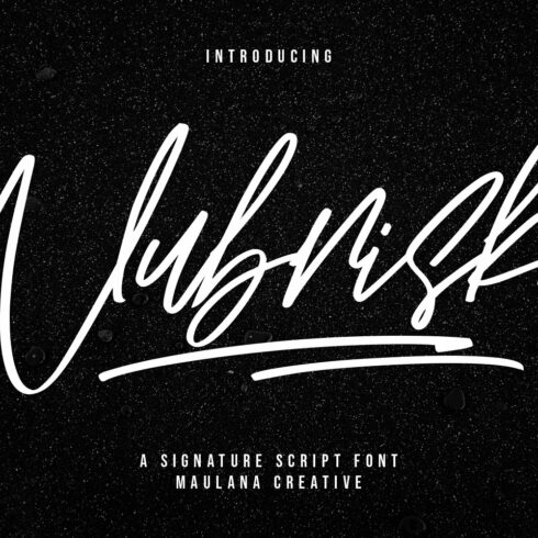 Nubriska Signature Script Font cover image.