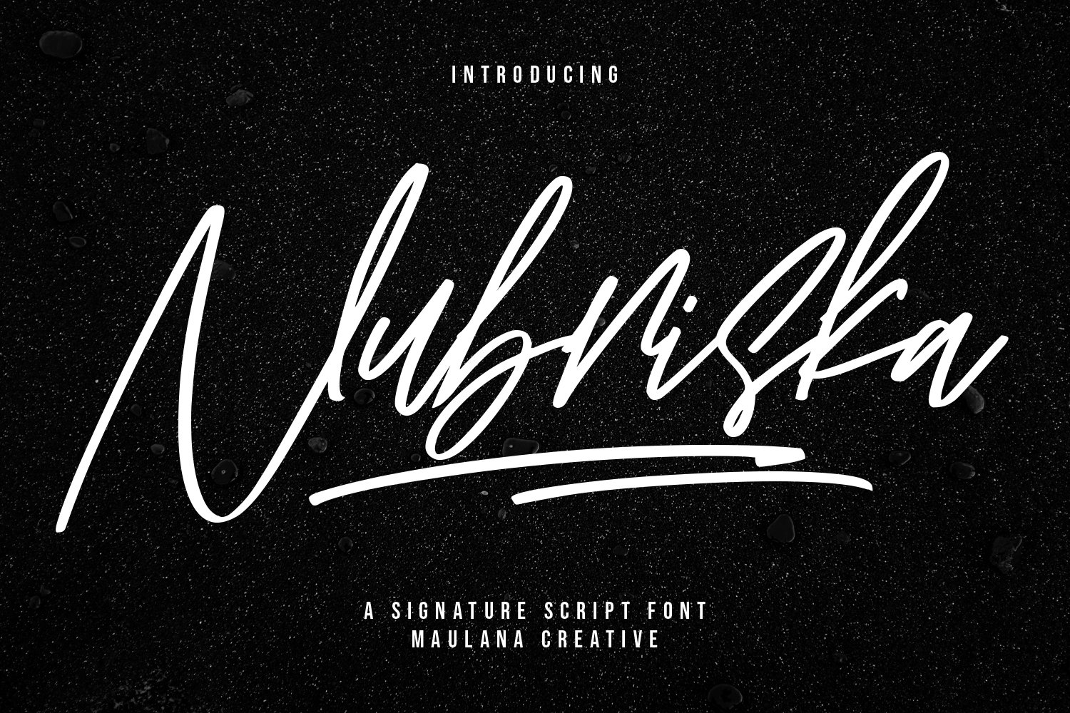 Nubriska Signature Script Font cover image.