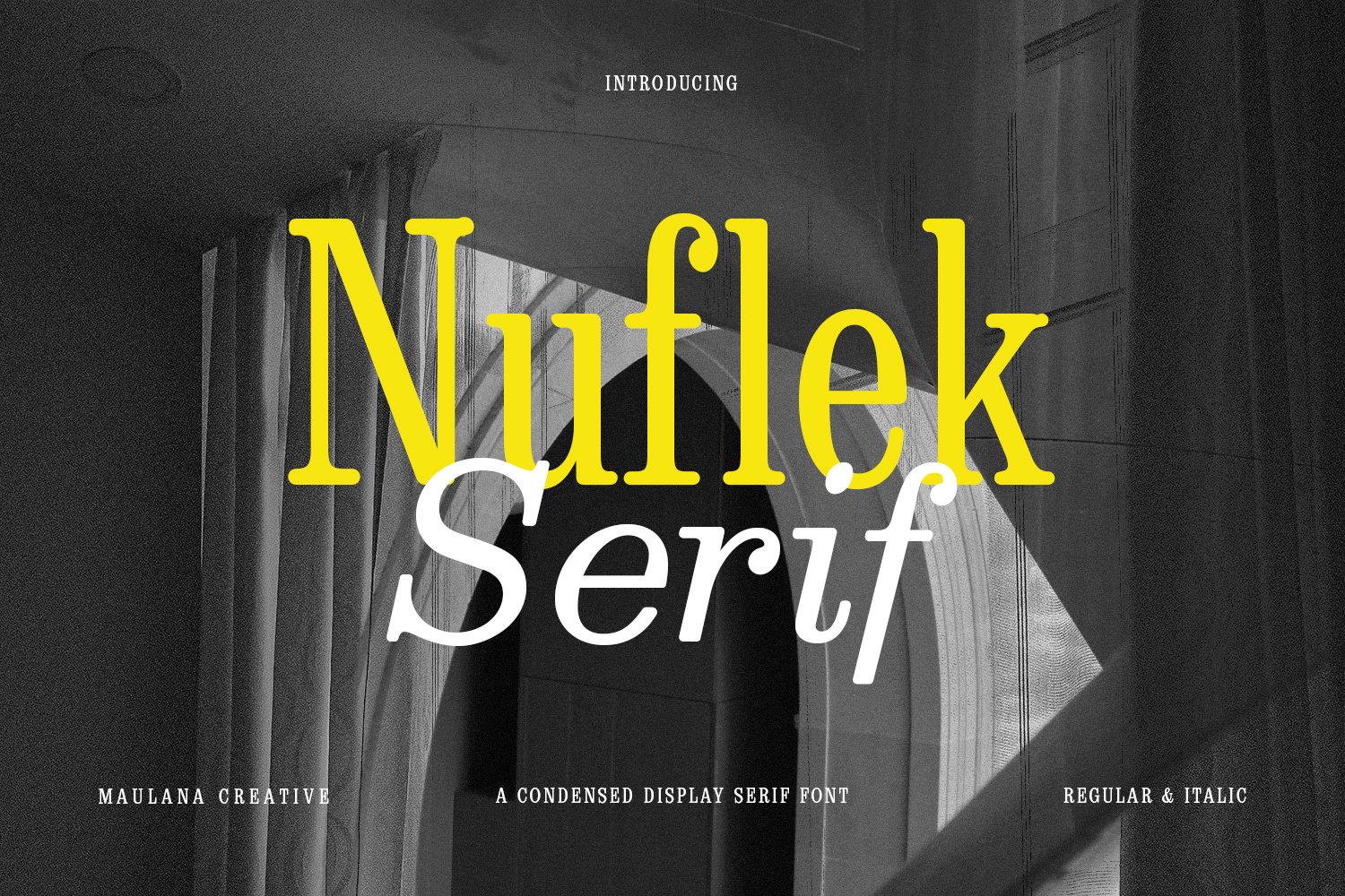 Nuflek Display Serif Font cover image.