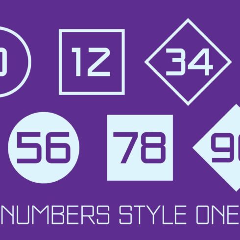 Numbers Style One Fonts cover image.