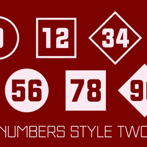 Numbers Style Two Fonts cover image.