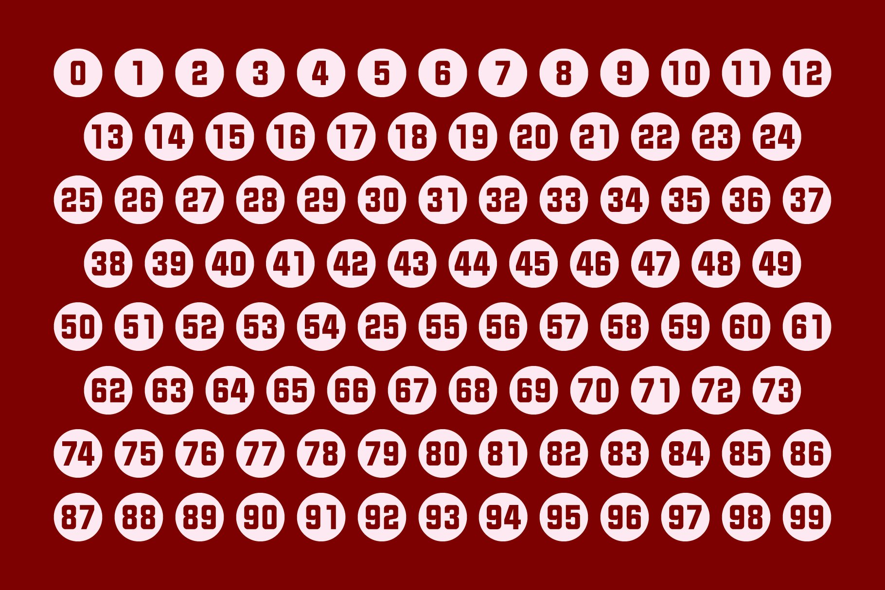 numbers style two banners 03 41