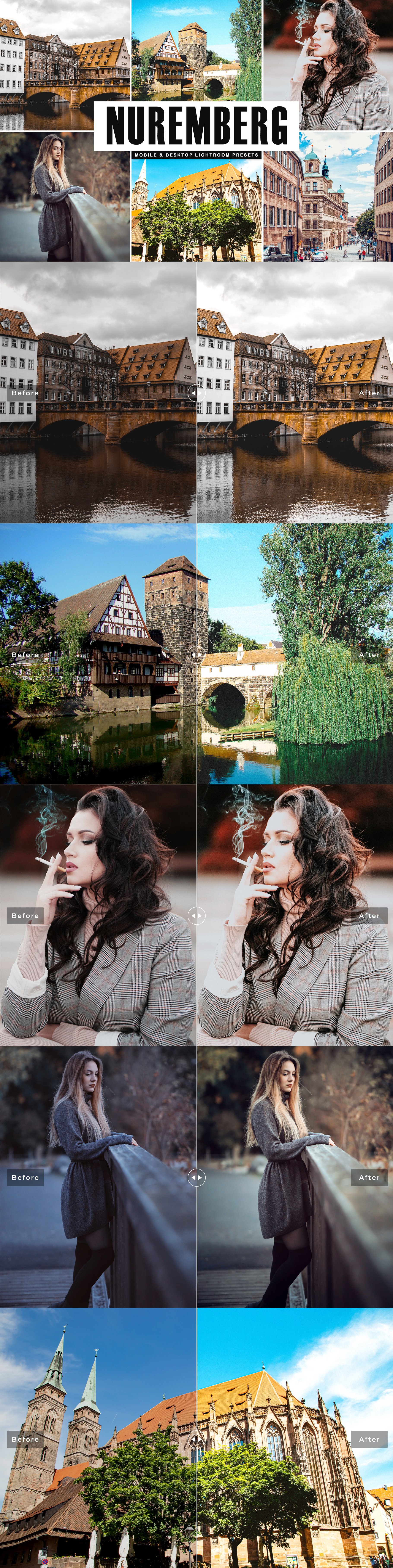 Nuremberg Lightroom Presets Packcover image.