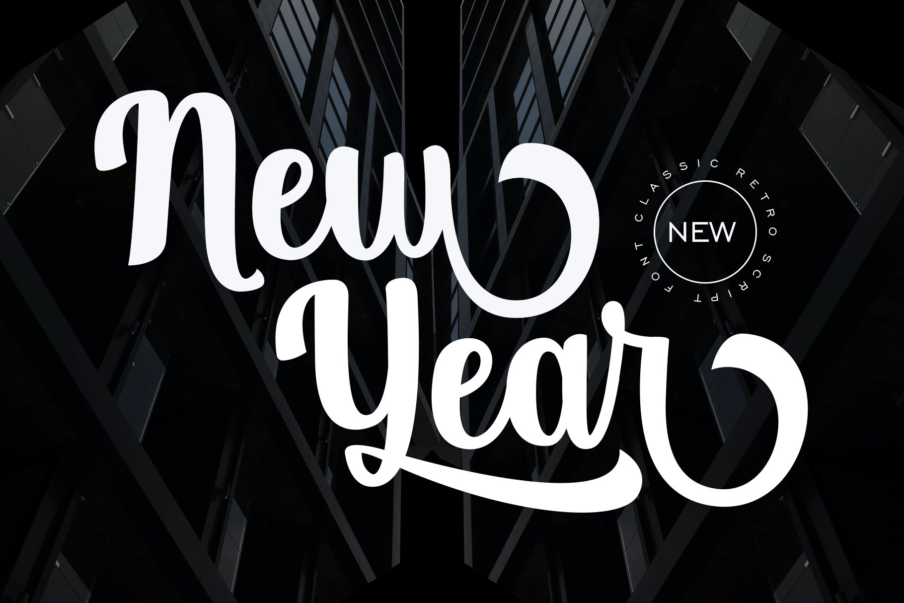 New Year - Retro Script Fontcover image.