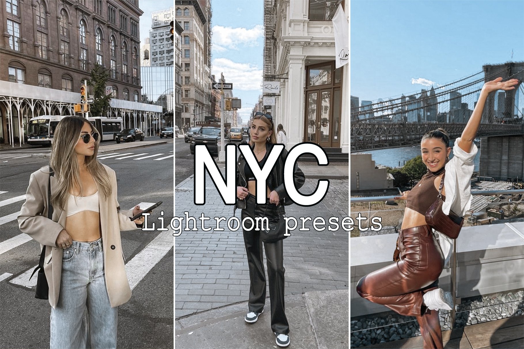 9 NYC Lightroom Presets for bloggerscover image.