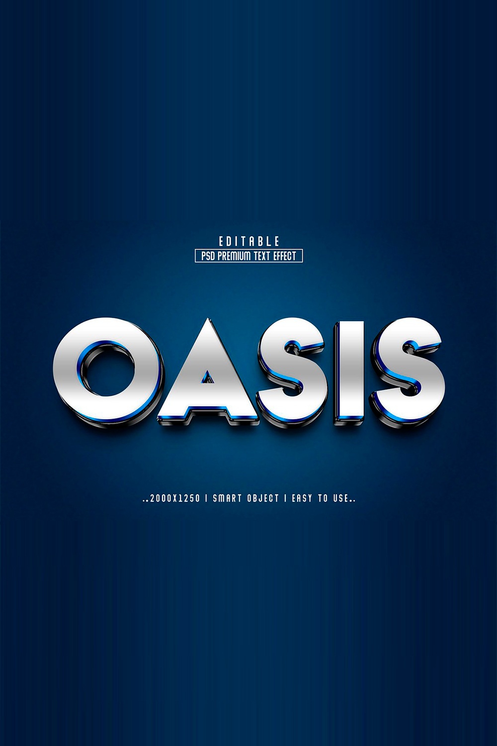 A blue background with the word oasis on it.