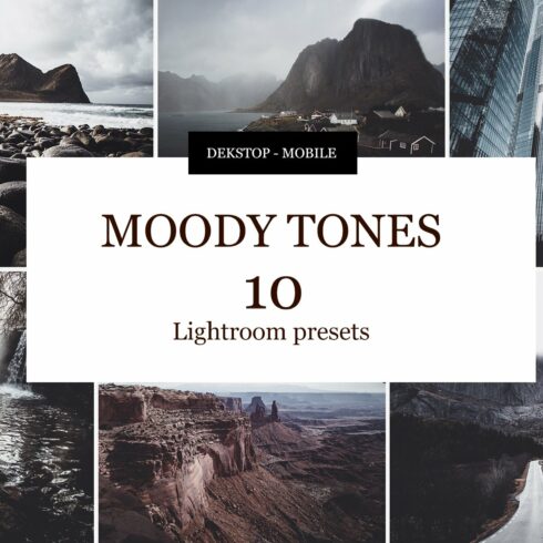 Moody tones Lightroom presets 2022cover image.