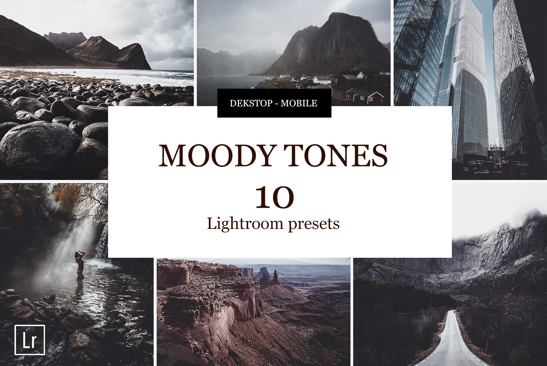 Moody tones Lightroom presets 2022cover image.
