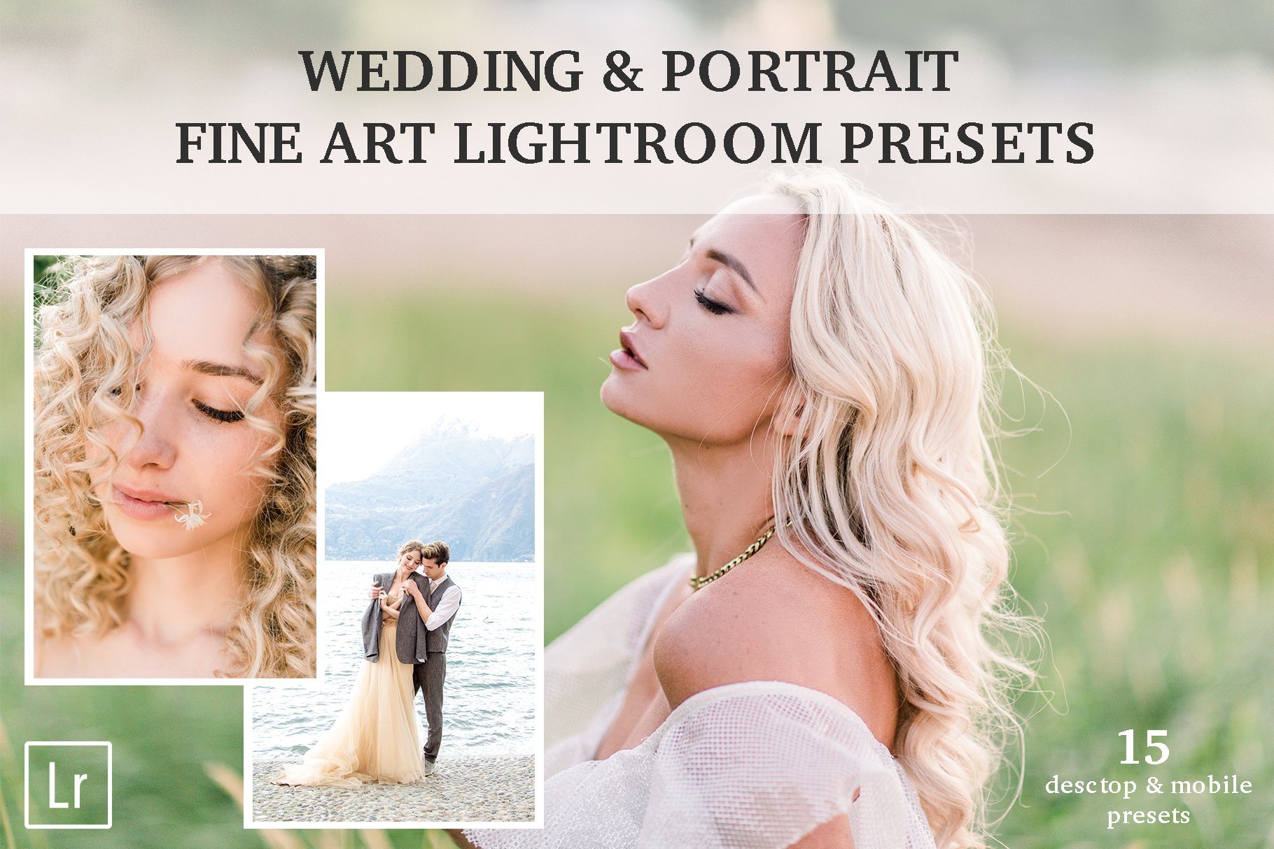 Wedding Fine Art Lightroom Presetscover image.
