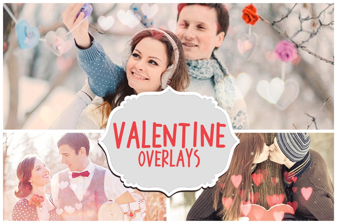 Valentine's Day Photoshop Overlayscover image.