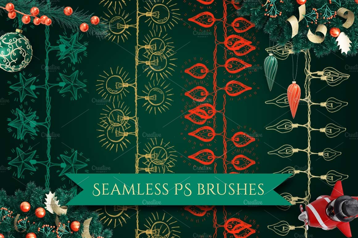 Christmas Garlands PS Brushespreview image.