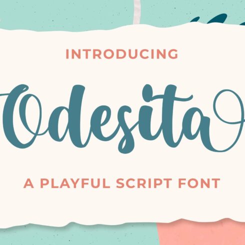 Odesita a Playful Business Script Fo cover image.