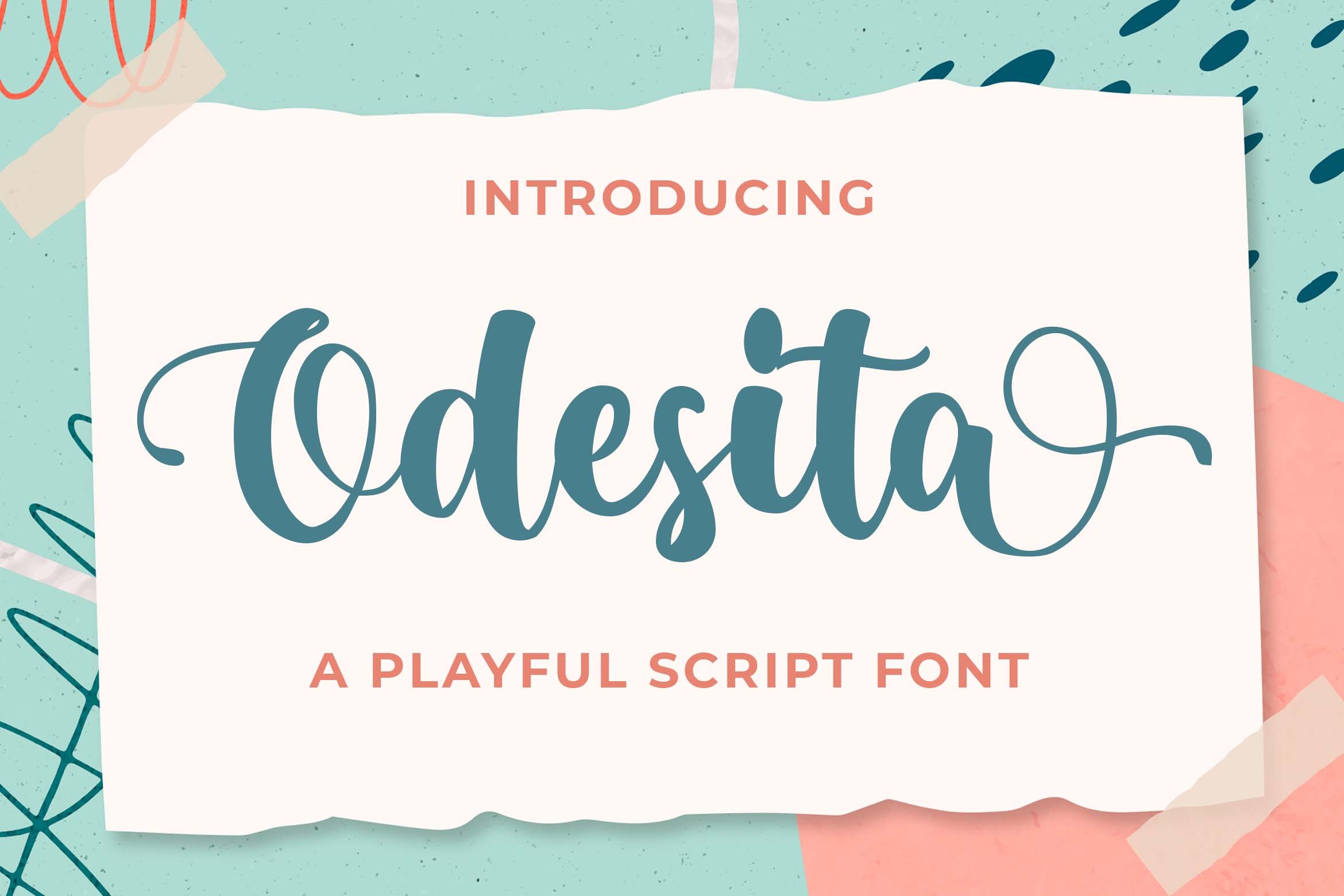 Odesita a Playful Business Script Fo cover image.