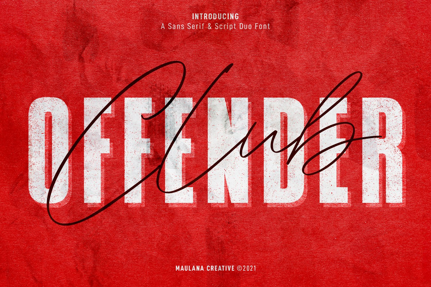 Offenders Club Sans Serif Script Duo cover image.