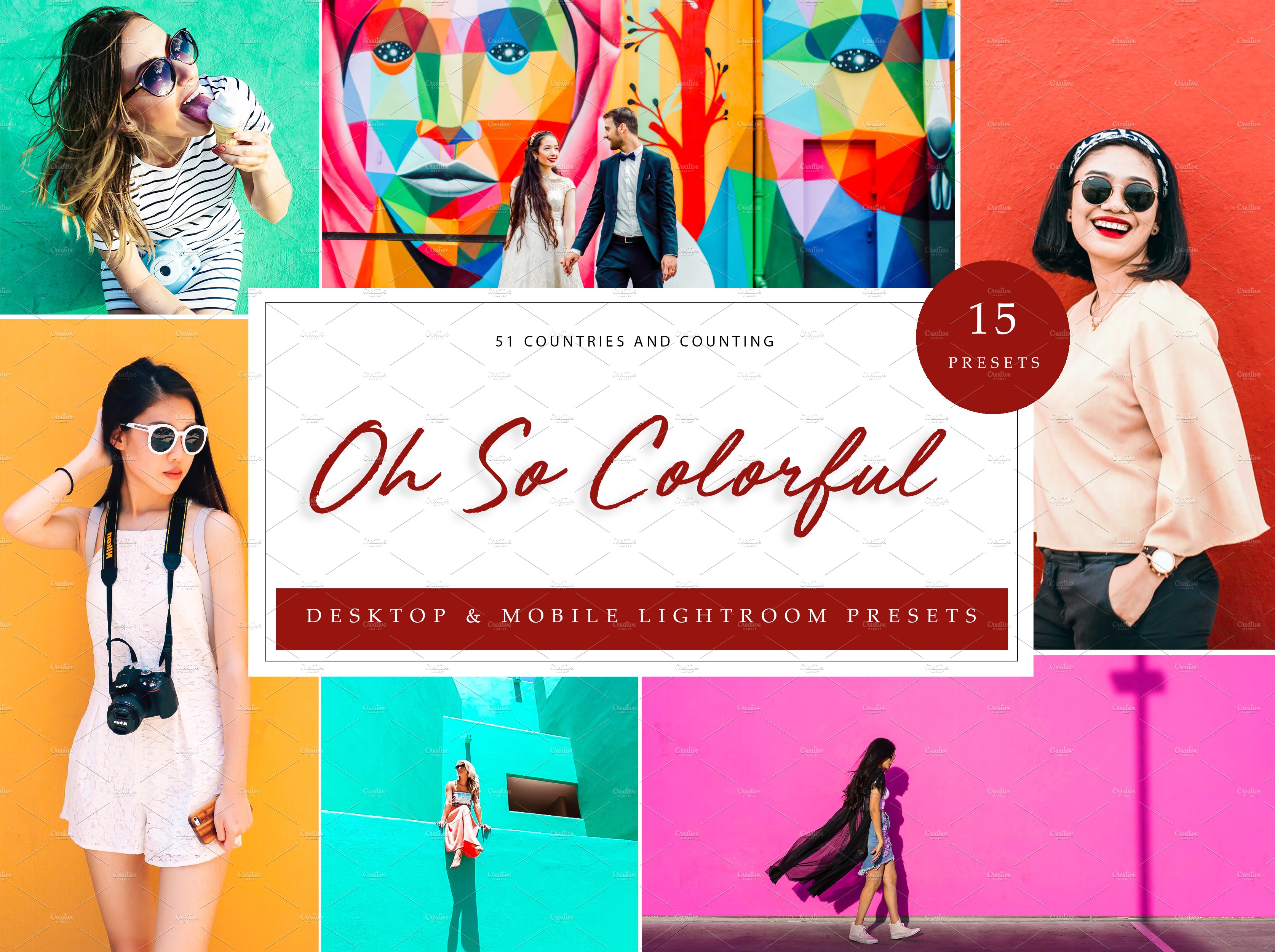 15 Lightroom Presets, Oh So Colorfulcover image.