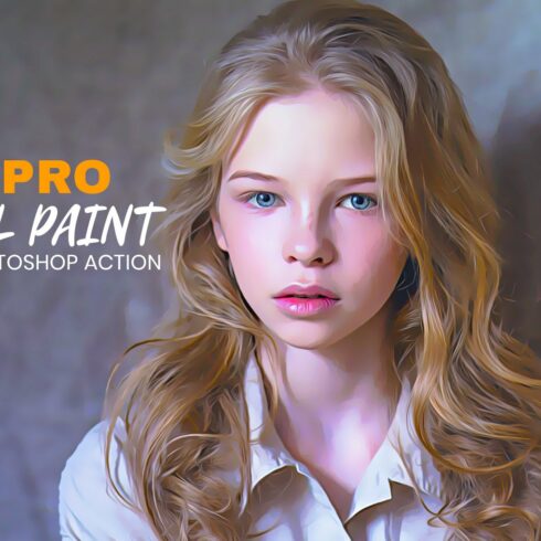 Pro Oil Paint Photoshop Actioncover image.